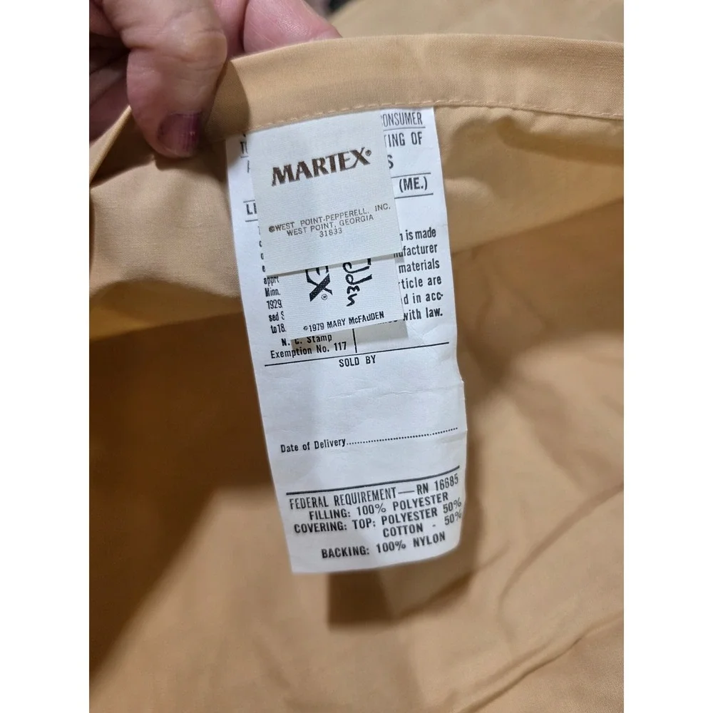 Martex Mary McFadden Wind Drifts Tailored Pillow‎ Sham Standard Vintage Earthy
